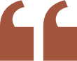 Brown quotation mark symbol on black background.